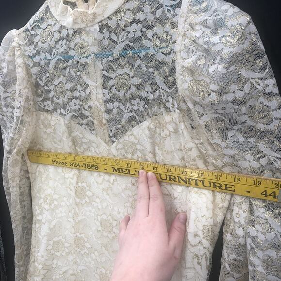 Vintage 1980s Women's Chiffon Sheer Skirt Drop Waist Cocktail Dress - Picture 10 of 14